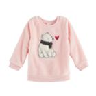 Baby Girl Jumping Beans&reg; Plush Pullover, Size: 6 Months, Brt Pink
