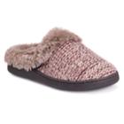 Muk Luks Women's Knit Clog Slippers, Size: Large, Red