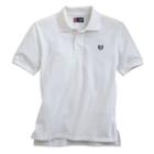 Boys 8-20 Chaps Solid Polo Husky, Boy's, Size: M Husky, White