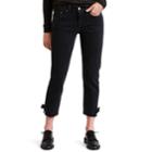 Women's Levi's 501 Cropped Taper Mid-rise Jeans, Size: 27(us 4)m, Black