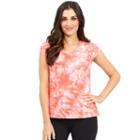 Women's Balance Collection Lily Cold Shoulder Tee, Size: Xl, Light Red