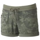 Juniors' Unionbay Christy Roll-tab Midi Shorts, Girl's, Size: 1, Green Oth