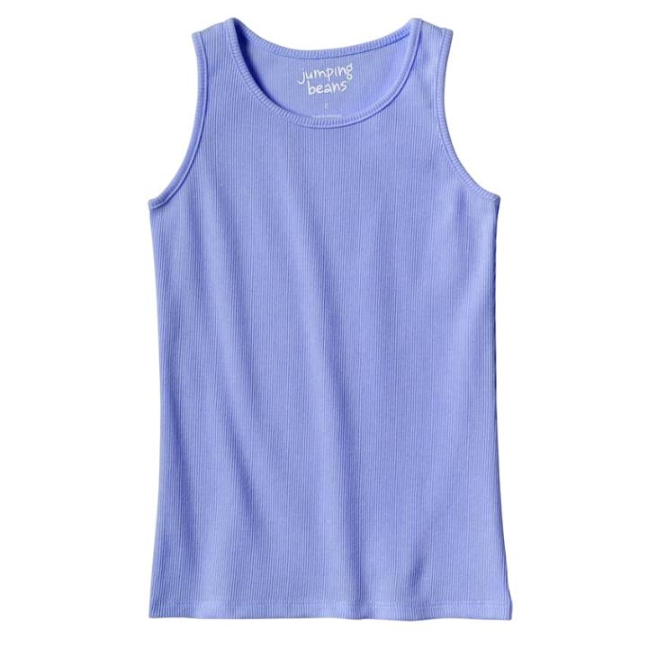 Toddler Girl Jumping Beans&reg; Basic Ribbed Tank Top, Size: 5t, Blue (navy)