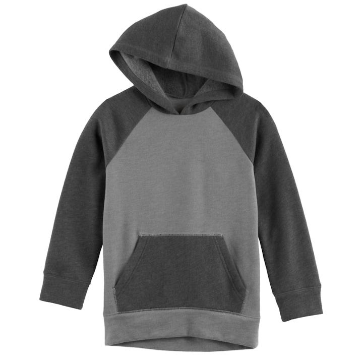 Boys 4-10 Jumping Beans&reg; Raglan Colorblock Pullover Hoodie, Size: 6, Grey