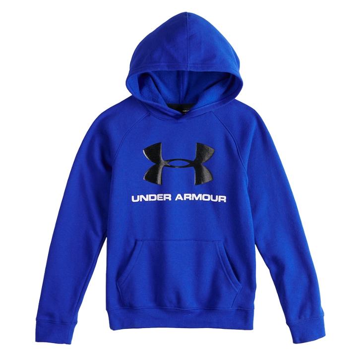 Boys 8-20 Under Armour Rival Logo Hoodie, Size: Medium, Blue
