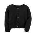 Girls 4-8 Carter's Black Button-front Cardigan, Size: 6x