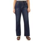 Juniors' Plus Size Wallflower Luscious Curvy Bootcut Jeans, Girl's, Size: 16 W, Blue (navy)
