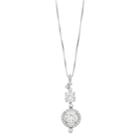 Forever Brilliant 14k White Gold 2 1/3 Carat T.w. Lab-created Moissanite Drop Pendant, Women's, Size: 18