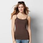 Women's Sonoma Goods For Life&trade; Everyday Scoopneck Camisole, Size: Medium, Brown