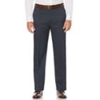 Big & Tall Savane Straight-fit Crosshatch Stretch Flat-front Dress Pants, Men's, Size: 52x32, Dark Grey