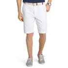 Men's Izod Flat-front Chino Shorts, Size: 34, White Oth