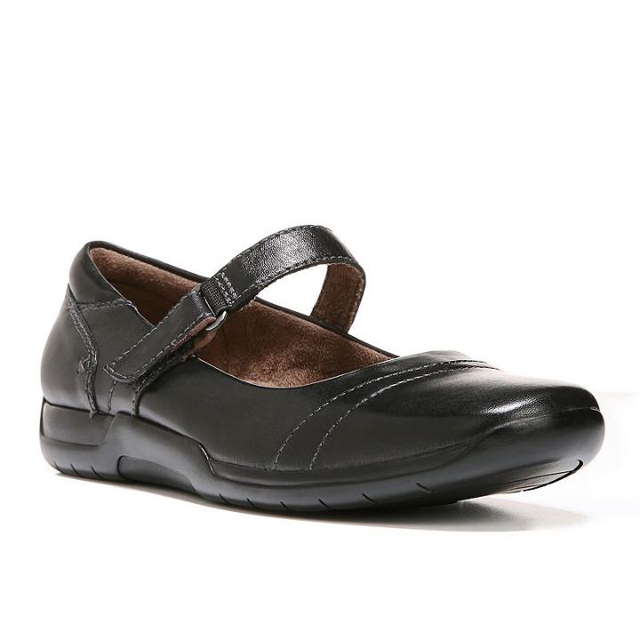 Naturalsoul By Naturalizer Larna Women's Mary Jane Flats, Size: Medium (9.5), Black