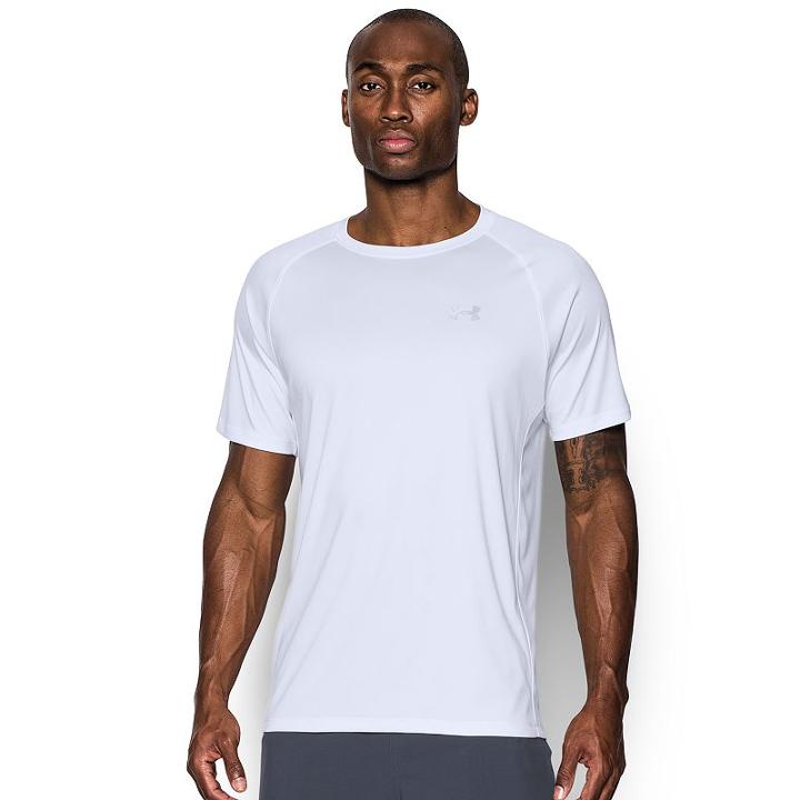 Men's Under Armour Heatgear Running Tee, Size: Medium, White