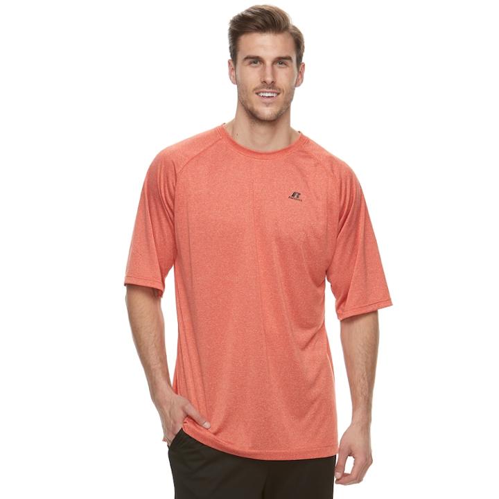 Big & Tall Russell Dri-power Soft Hand Tee, Men's, Size: 2xb, Med Orange
