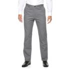 Men's Croft & Barrow&reg; Classic-fit Essential Khaki Flat-front Pants, Size: 40x29, Grey