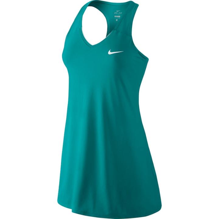 Women's Nike Pure Dri-fit Racerback Tennis Dress, Size: Large, Green Oth