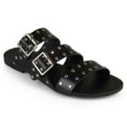 Journee Collection Darby Women's Sandals, Girl's, Size: 7.5, Black