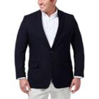 Big & Tall Haggar In Motion Classic-fit Stretch Blazer, Men's, Size: 52 Long, Blue (navy)