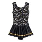 Girls 4-14 Jaques Moret Golden Hearts Skirtall, Size: Medium, Brown Over