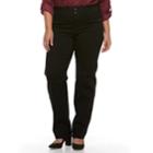 Plus Size Women's Apt. 9&reg; Straight Leg Jean, Size: 22w Short, Black