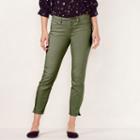 Women's Lc Lauren Conrad Colored Skinny Capri Jeans, Size: 8, Med Green