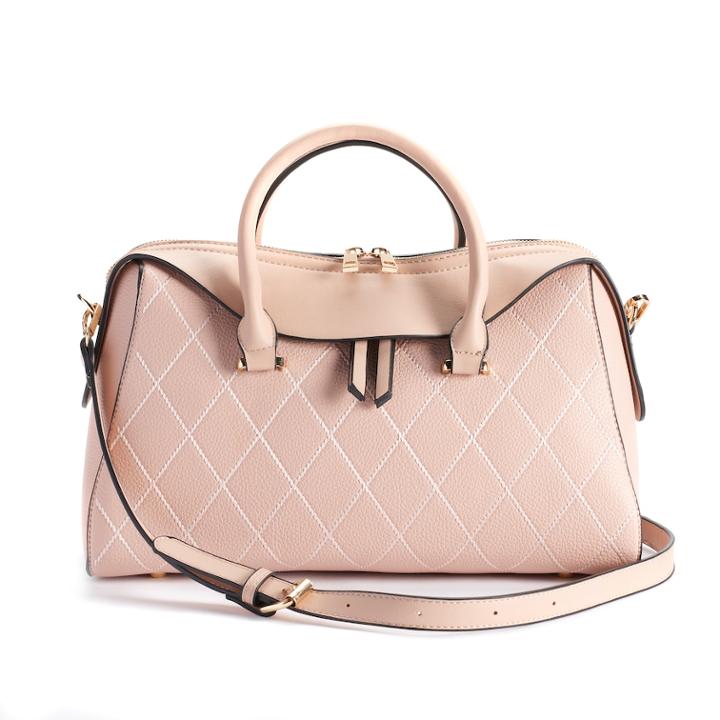 Mellow World Felicity Quilted Satchel, Women's, Dark Green