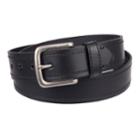 Men's Dickies Stitched Leather Belt, Size: Large, Black