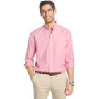 Big & Tall Izod Essential Classic-fit Solid Poplin Button-down Shirt, Men's, Size: L Tall, Pink Other