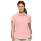 Women's Columbia Amberley Stream Solid Shirt, Size: Large, Pink Ovrfl