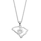 Dayna U Clemson Tigers Sterling Silver Pendant Necklace, Women's, Size: 18, Grey