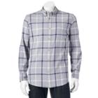 Men's Sonoma Goods For Life&trade; Jaspe Modern-fit Button-down Shirt, Size: Large, Med Grey