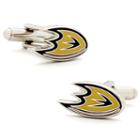 Anaheim Ducks Rhodium-plated Cuff Links, Men's, Multicolor