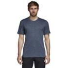 Men's Adidas Outdoor Tivid Climalite Performance Tee, Size: Xl, Med Blue