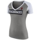Women's Nike Arkansas Razorbacks Football Top, Size: Large, Dark Grey