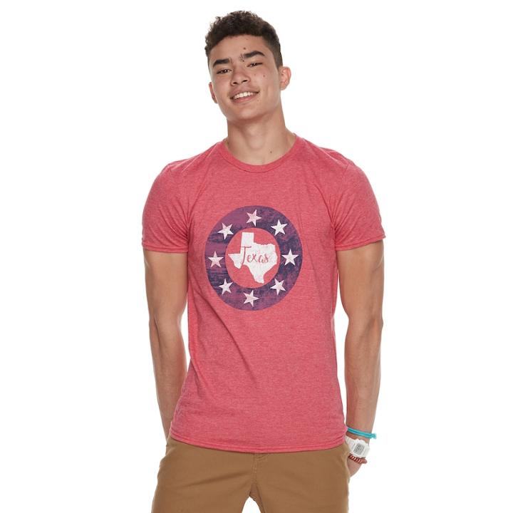 Men's Texas Tee, Size: Xxl, Dark Red