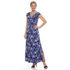Women's Dana Buchman Shirred Maxi Dress, Size: Xs, Purple