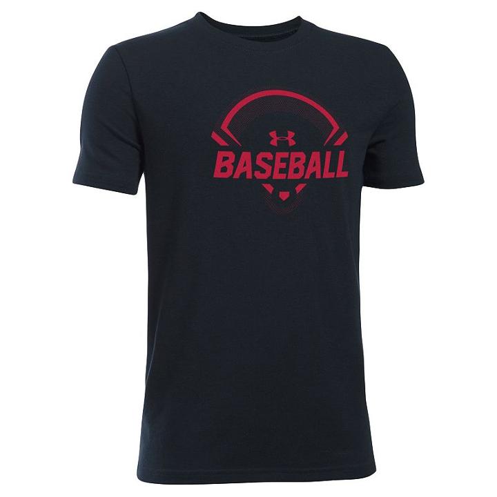 Boys 8-20 Under Armour Baseball Tee, Boy's, Size: Xl, Black