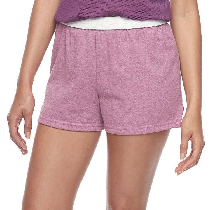 Juniors' Soffe Fold-over Athletic Shorts, Teens, Size: Medium, Light Pink