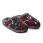 Boys 4-20 Cuddl Duds Sports Polar Fleece Clog Slippers, Size: 3/4, Black