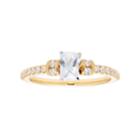 14k Gold Emerald Cut 3/4 Carat T.w. Igl Certified Diamond Engagement Ring, Women's, Size: 6, White