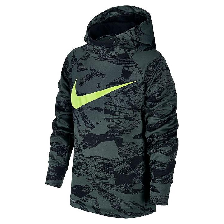 Boys 8-20 Nike Therma Marbled Hoodie, Size: Medium, Green Oth
