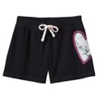 Girls Plus Size So&reg; Tie-dye Drawstring Shortie Shorts, Size: 20 1/2, Black