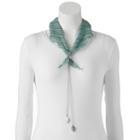 Mudd&reg; Slubbed Bandana Necklace Scarf, Women's, Green Oth