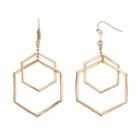 Coco Lane Double Hexagon Drop Earrings, Women's, Yellow