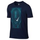 Men's Nike Football Emblem Tee, Size: Large, Blue (navy)