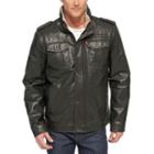 Men's Levi's&reg; Sherpa-lined Faux-leather Trucker Jacket, Size: Xl Tall, Dark Brown