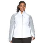 Plus Size Tek Gear&reg; Full-zip Fleece Jacket, Women's, Size: 3xl, White
