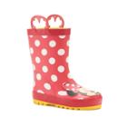 Western Chief Disney's Minnie Mouse Toddler Girls' Waterproof Rain Boots, Size: 11, Med Red