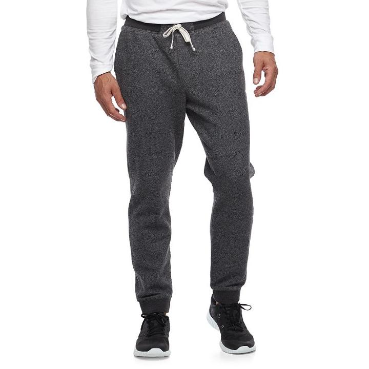 Men's Sonoma Goods For Life&trade; Fleece Jogger Pants, Size: Large, Oxford