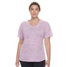Plus Size Tek Gear&reg; Burnout Tee, Women's, Size: 2xl, Med Purple